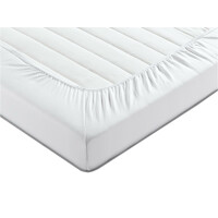 Hotel Cotton Stretch bed sheet mako-jersey white 180/200...