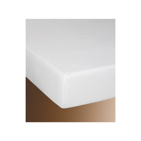 Mollettone ad angoli di sotto impermeabile per alberghi 180/200 bianco bianco 90x200 cm