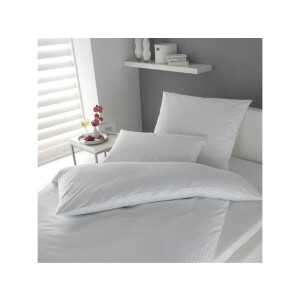 Hotel Duvet covers stripe 4 mm offer white white 135x200 cm