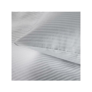 Copripiumino albergo a righe 4 mm Offerta bianco bianco 135x200 cm