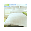Copripiumino albergo damascato quadretti bianco bianco 135x200 cm