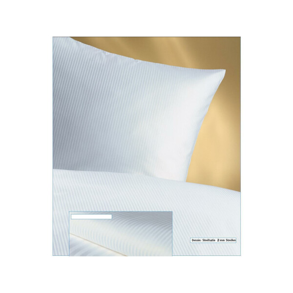 Duvet cover hotel damasc 2 mm stripes white 60x80 cm