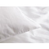 Copripiumini per albergo damascato a righe 20 mm bianco bianco 50x80 cm