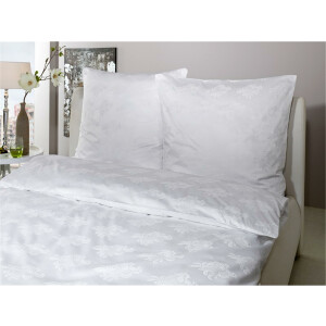 Hotel Duvet covers  jacquard design Danubio white white 135x200 cm