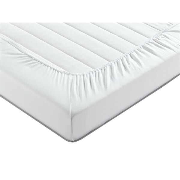 Hotel Cotton Stretch bed sheet mako-jersey white 180/200 white white 90x200 cm