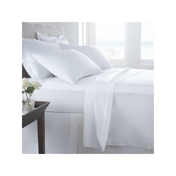 Federa cuscini albergo percalle mercerizzato 60/80 bianco bianco 50x80 cm