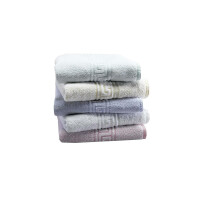 Hotel Towel Cotton Basic 70/140 white almond green 70x140 cm