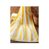 Telo Wellness Sauna hotel a righe giallo/bianco  cottone 70/200 colore colore 70x140 cm