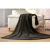 Hotel fleece blanket microfibre black 150x200 cm