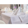 Hotel Table cloth VENICE Atlas  white 100x100 cm