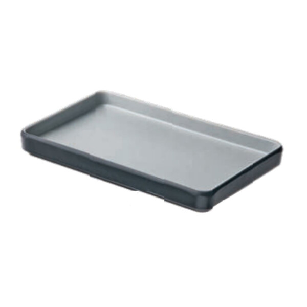 Tenerife Line - Zweifarbiges Tablett aus grauem Melamin Zweifarbig grau 19x12,3x2 cm
