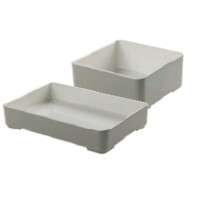Stackable melamine containers