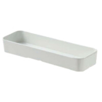 White melamine container with straight edges
