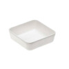 Square bowl in white melamine 9,7x9,7x3 cm