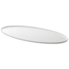 Snow Line - Weiße ovales Tablett aus Melamin Teller 45x25x1,6 cm