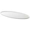 Snow Line - White melamine oval tray Plate 45x25x1.6 cm