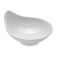 Melamine bowls White melamine teardrop type 10x9x4,8 cm