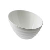 White melamine inclined bowl white 17,8x6,6x11,5 cm
