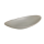 Ovale Teller-Schale aus hellgrauem Melamin 25 x 13,6 x 4,3 cm