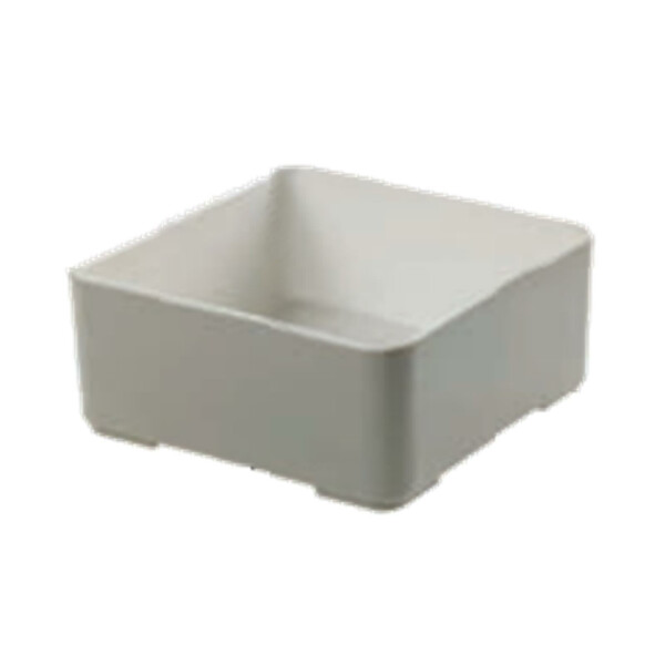 Stackable square melamine container Ø15x15x6 cm