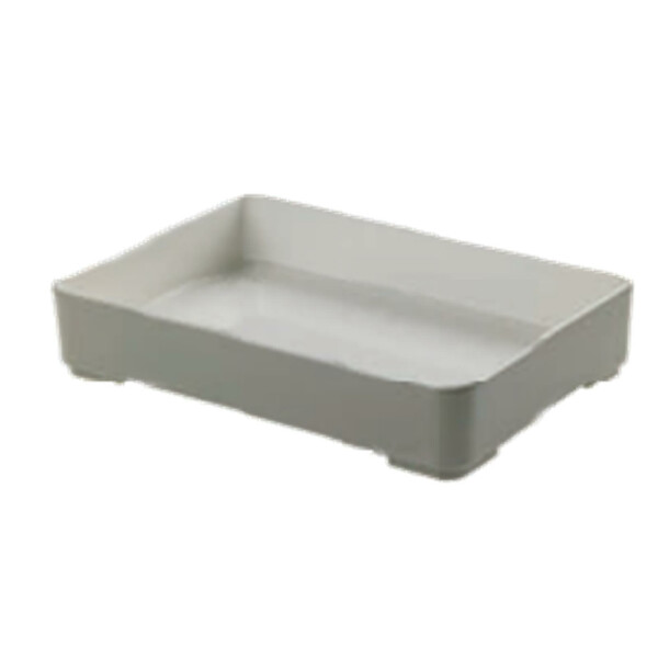 Stackable rectangular melamine containers Ø 22x15x3.5 cm