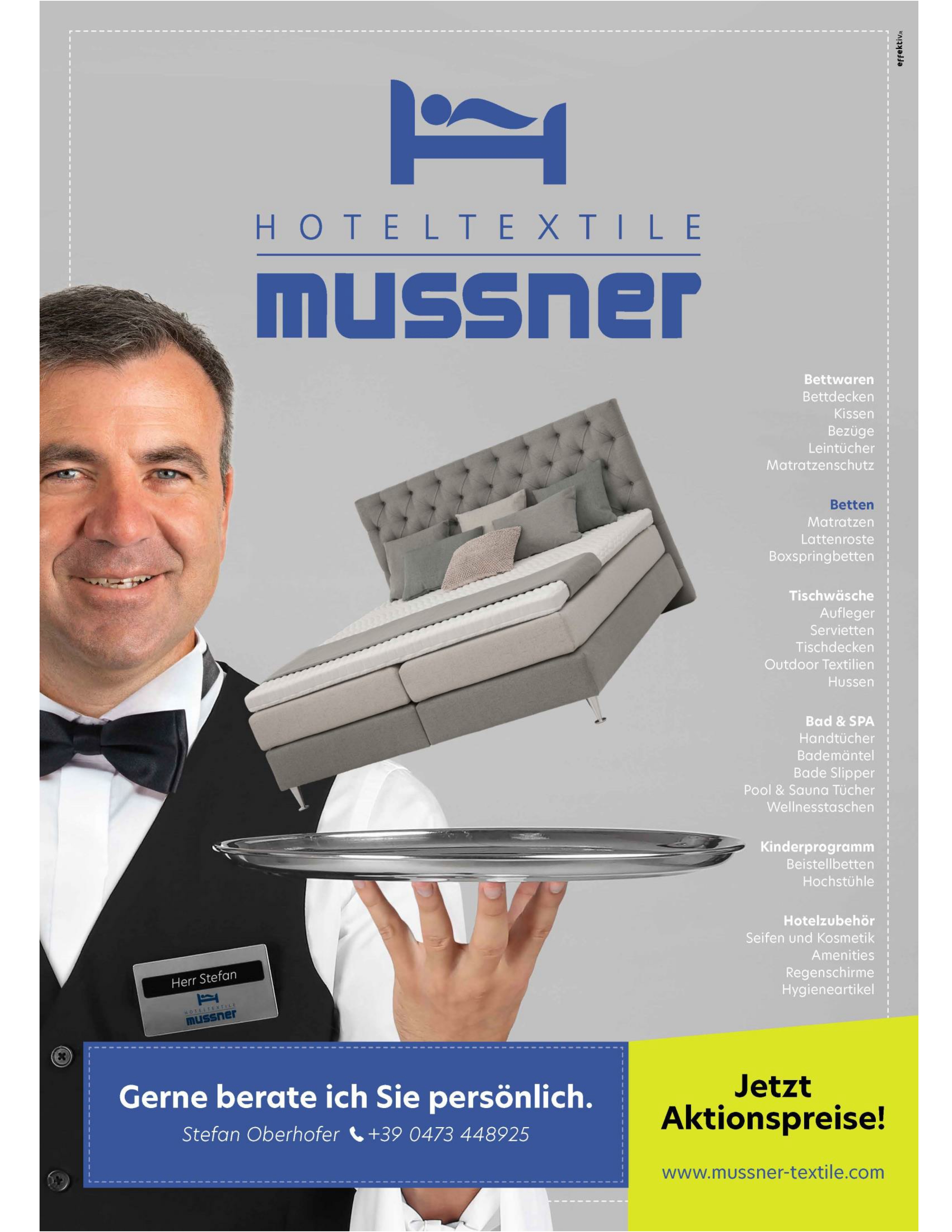 Mussner Hotelwäsche 2021